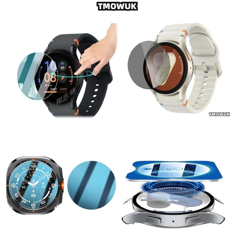 

For Samsung Galaxy Watch6 Classic 40mm Watch7 Ultra FE 47 44 43mm, Invisible Edge Design.