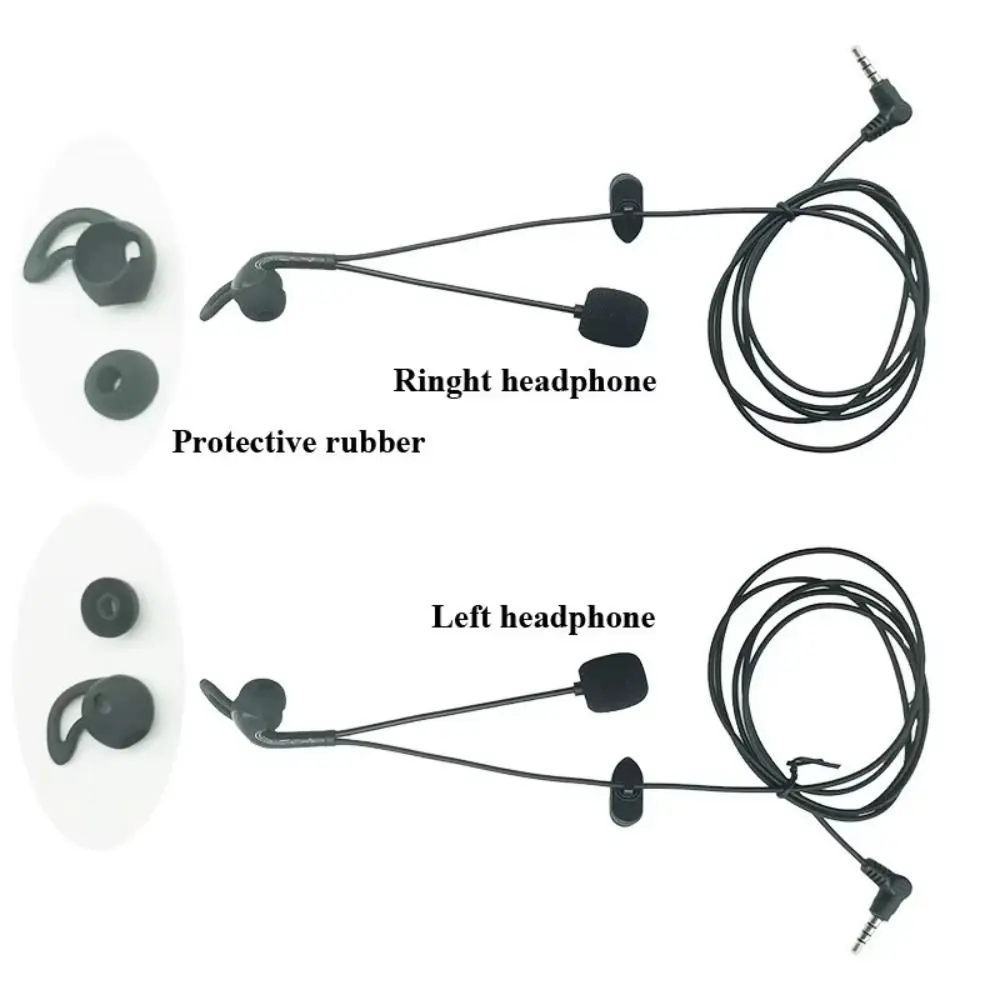 3.5mm Plug Referee Intercom Headset Football Referee Judger Use Referee Earphone In Ear Black Interphone Headphone V6 V6C V4 V4C