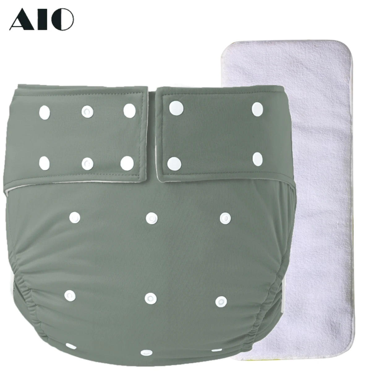 

AIO Adult Diaper Incontinence Pants Waterproof Washable Reusable Adult Cloth Diaper Incontinence Pants Adjustable Pocket Diaper