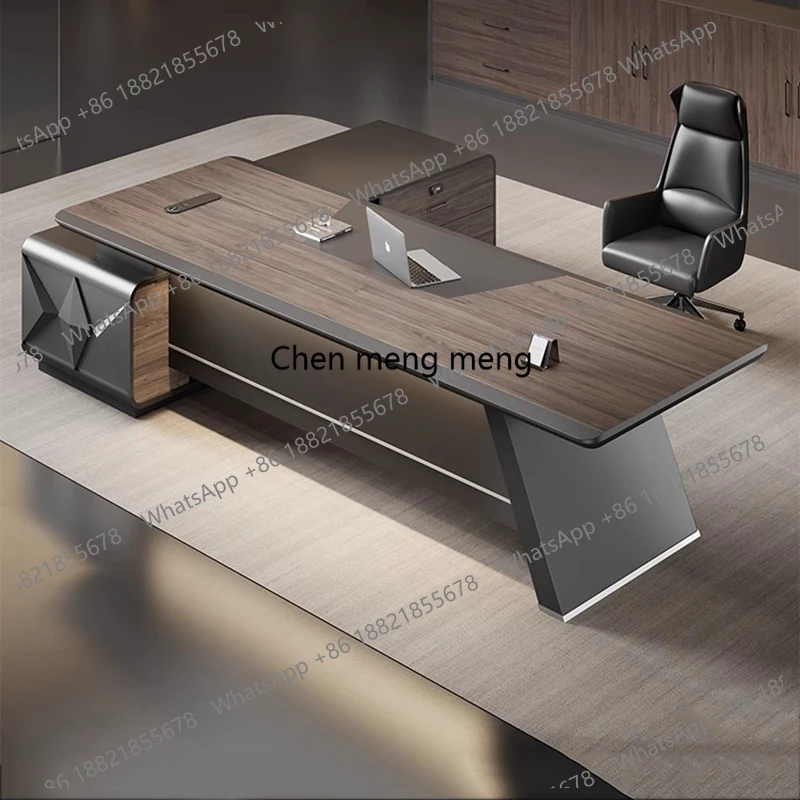 

Brown Rugged Executive Desk Designer, Economy Desk Wooden Luxury Large Desk