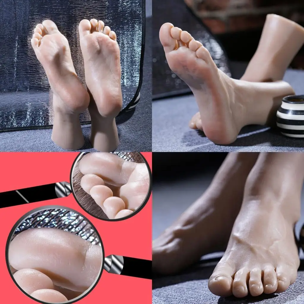 

J78F Anatomical Foot Replicas Size 44 Shoe Display Foot Model Suitable for Education Artistic Anatomy Study Shoe Photography