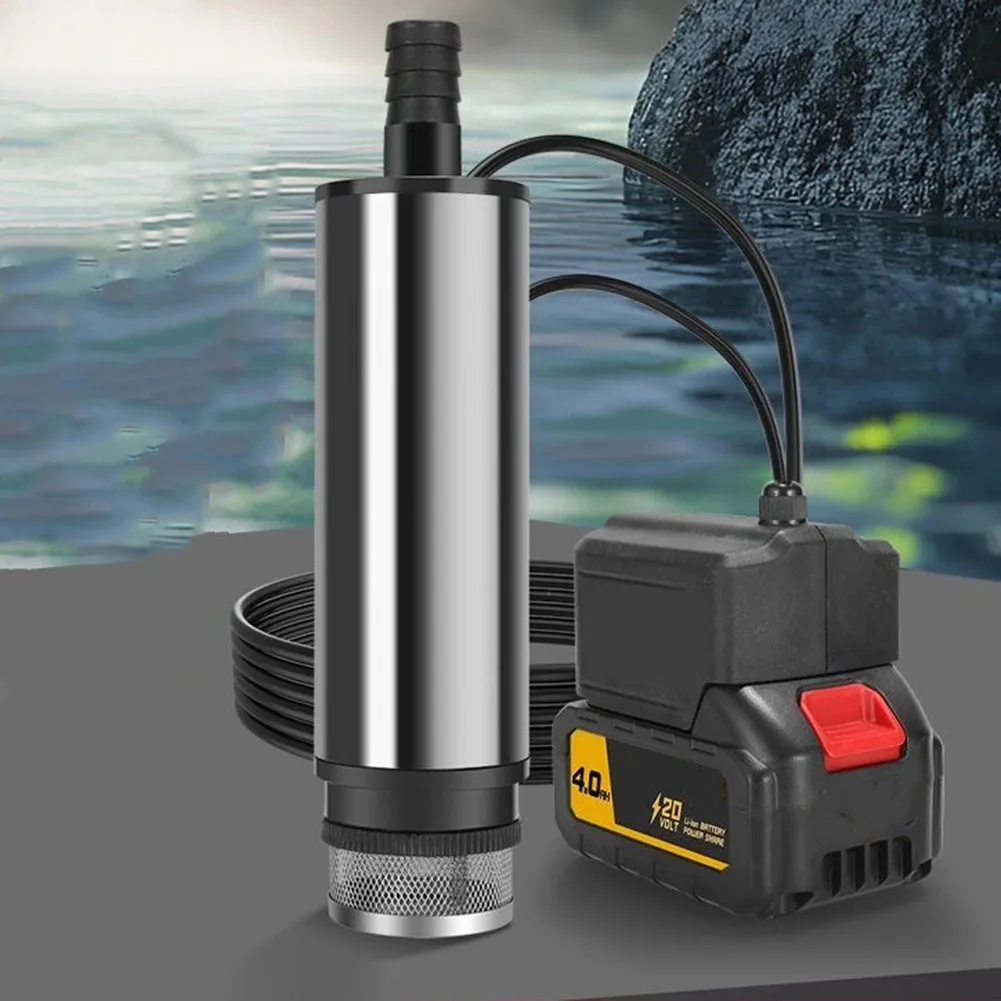 Cordless Submersible Pump for Water Transfer Applications Including Drainage Cleaning and Garden Watering with 51mm Inlet