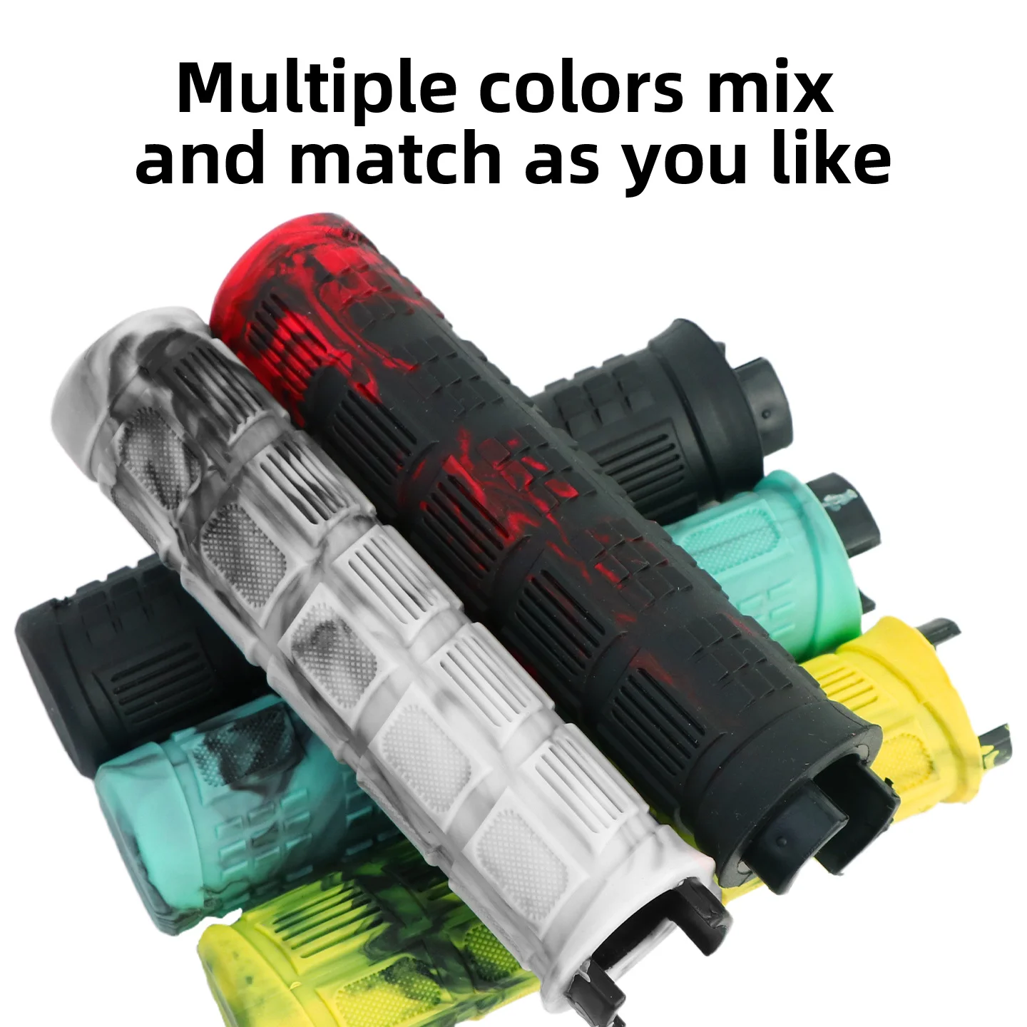 

MTB Grips For Mountain Bike Fixed Gear Lock on grip Anti Slip Handlebar Shock Proof Rubber Bicycle Grips Parts