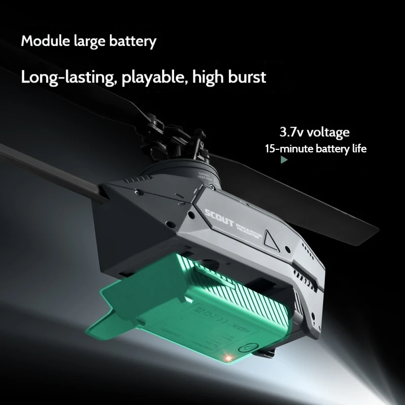 Helicóptero de control remoto L1 mini Black bee, helicóptero de paleta única de cuatro canales, fotografía aérea, juguete de Dron, nuevo