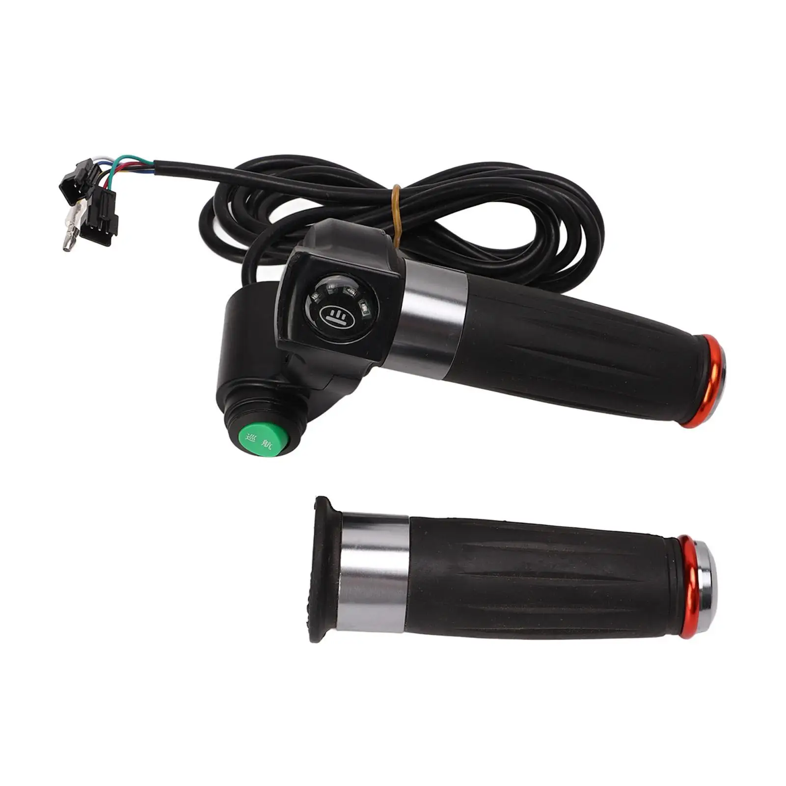 

for electric Bike Throttle Grip Handlebar with 4 Lights & Cruise Function - Enhanced Control for E-Bikes