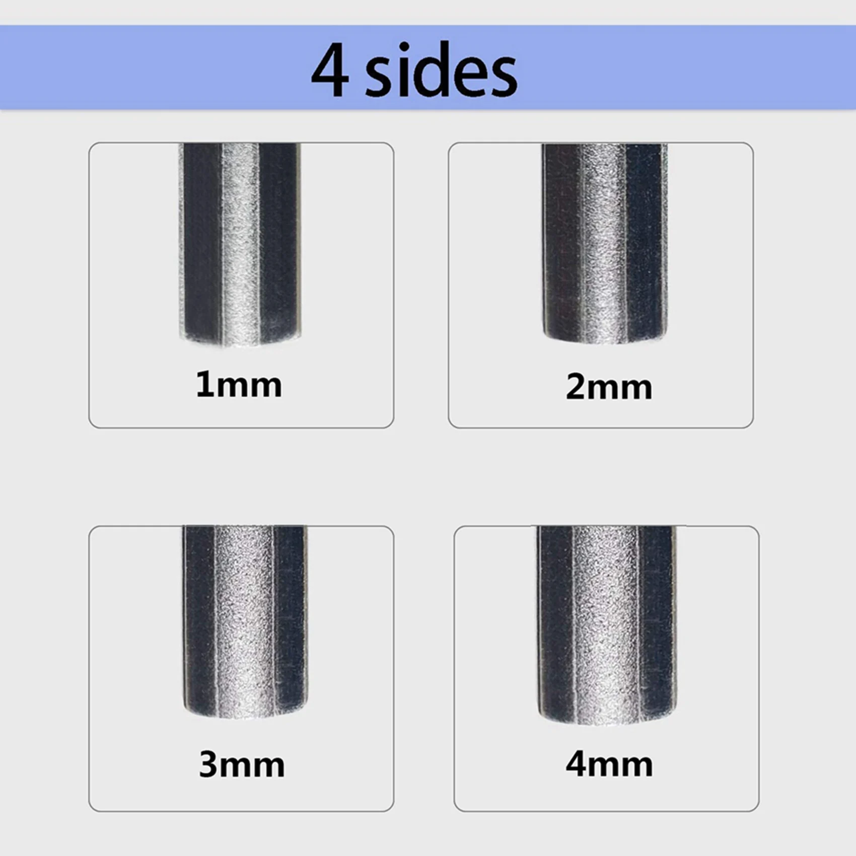 

YHOLI-2X Guitar Fret Crowning File,Fret Edge File,Fret End Rounded Tool,Three Radius Slot&File, Guitar Fret Tools