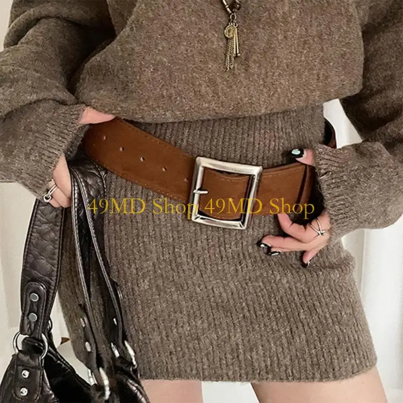 

49MD женский поясной ремень, модный ремень из искусственной кожи, декоративный пояс, модное украшение на талию для джинсов,