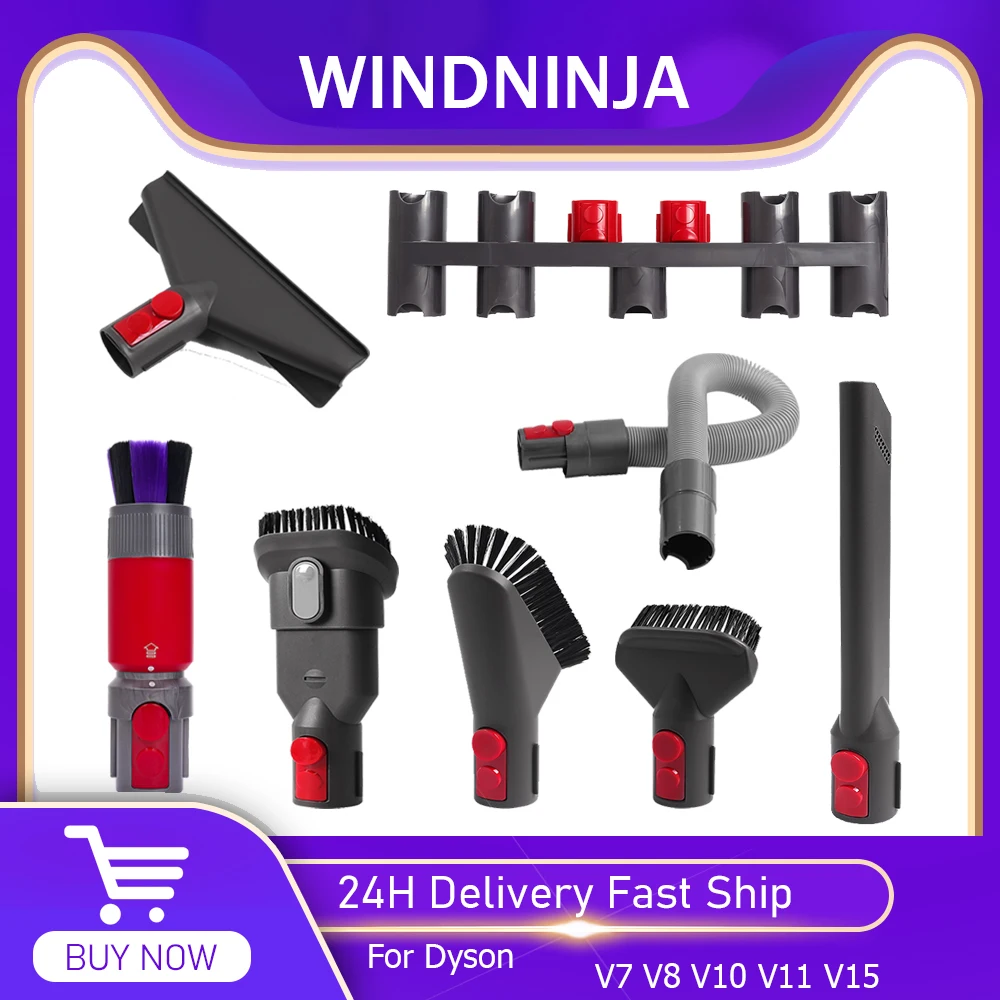 For Dyson V7 V8 V10 V11 V15 Handheld Vacuum Cleaner Accessories Telescopic Rod Extension Tube Suction Head Spare Parts