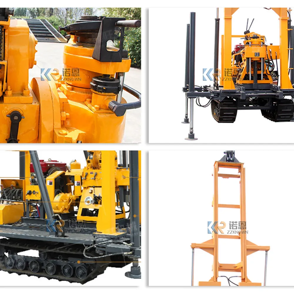 جهاز حفر الآبار الثقيل مع معدات مرساة الزاحف آلات الحفر آلات الآبار محركات الديزل عالية الطاقة