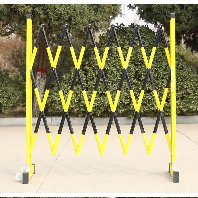 Fiberglass insulated power safety fence, tubular telescopic fence, movable barrier, construction protective fence