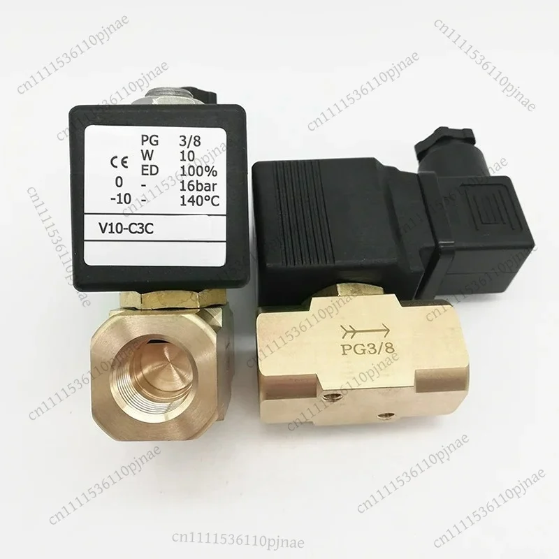 

V10-C3C 2 Way Large Bore Solenoid Valve 220VAC 3/8 Inch Thread Replacement Valve for Twin Screw Granulator Equipment