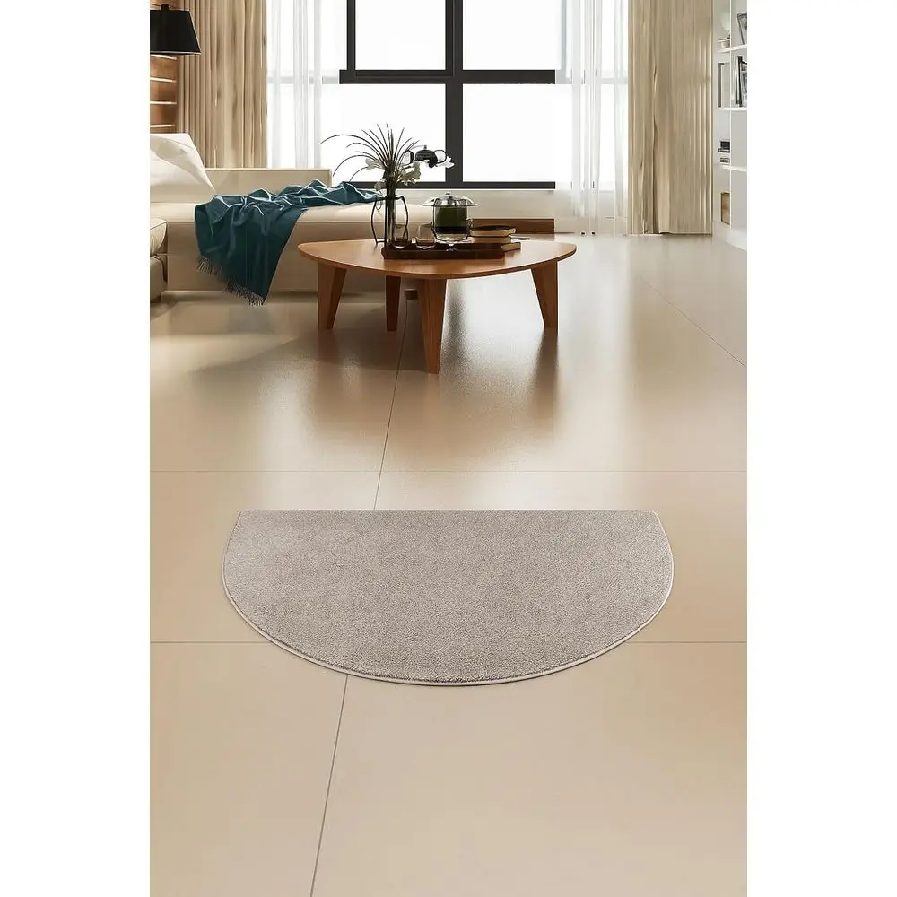 

Solid Color Area Rugs Beige - 42''x84'' Oval, Indoor, Perfect for Living Room, Bedroom, Dining Room, Entryway, Doorway, Pet & Ki