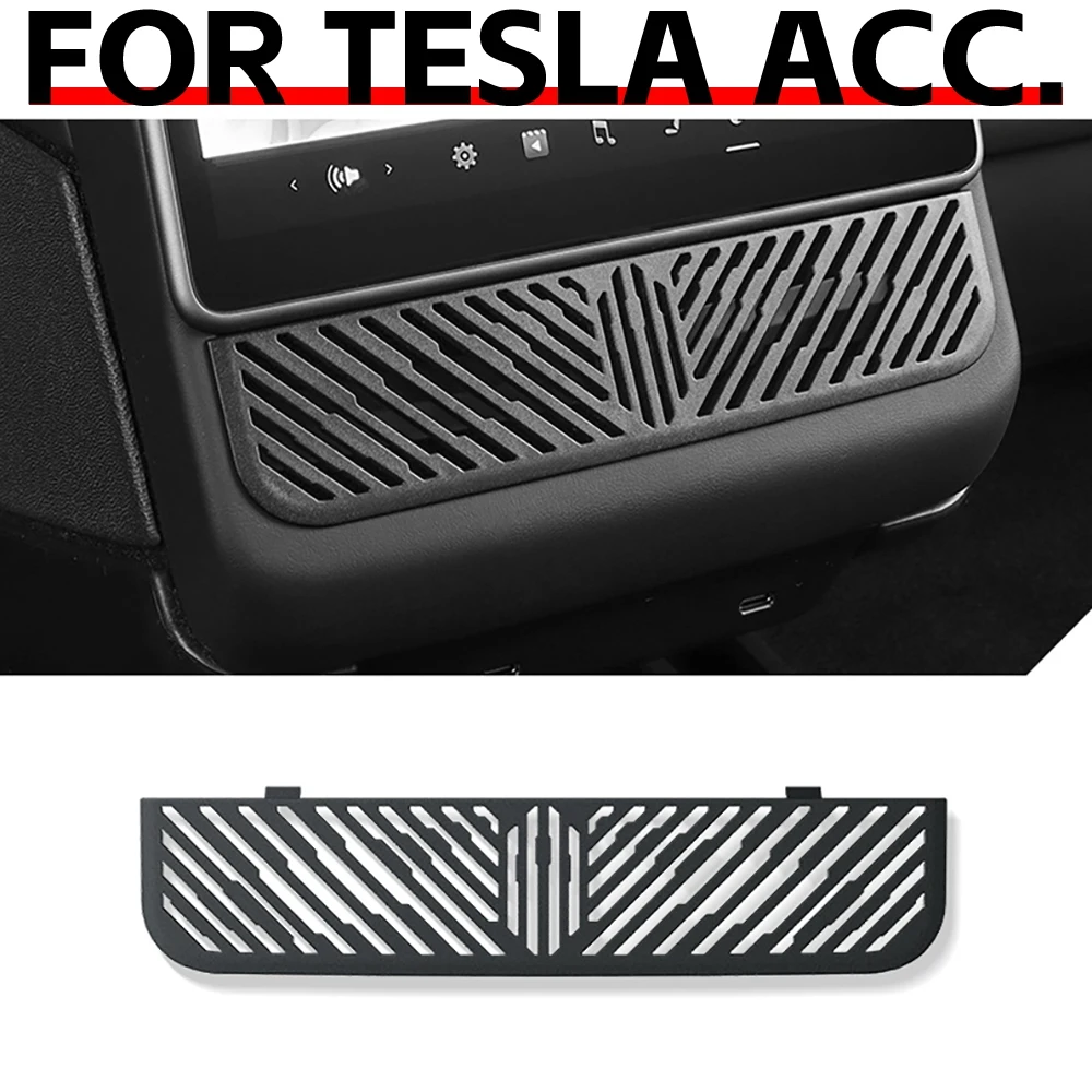 Rear AC Vent Cover For Tesla New Model Y L YL Juniper 3 Highland 2026 Long Wheelbase LWB Backseat Air Outlet Grille Guard 1PC