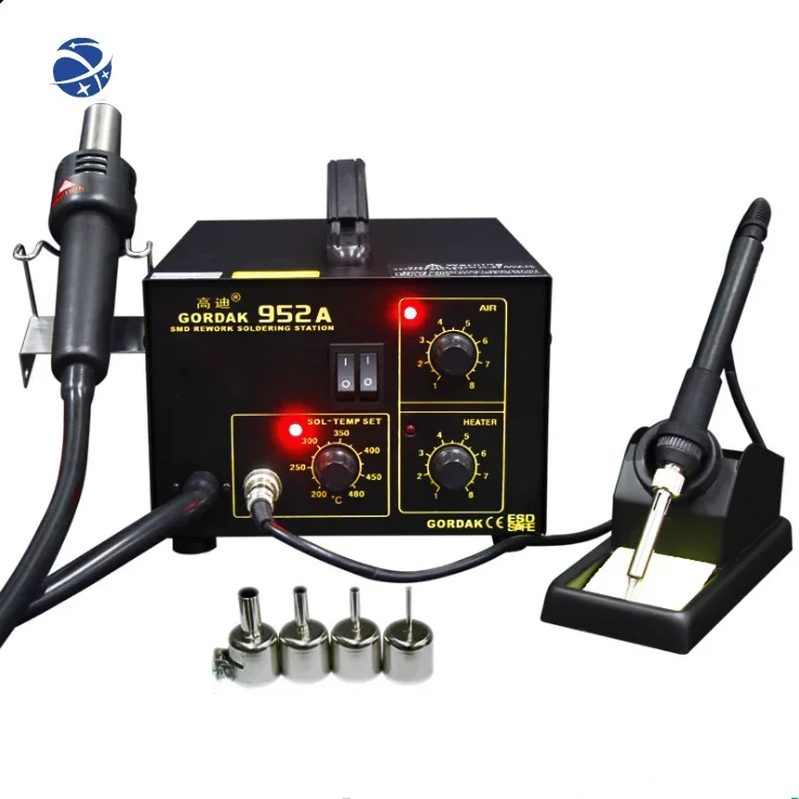 yyhcGORDAK 952A Hot Air Gun Desoldering Adjustable Analog Soldering Iron Station Heater Product 2020 Ceramic New 60W Online Supp