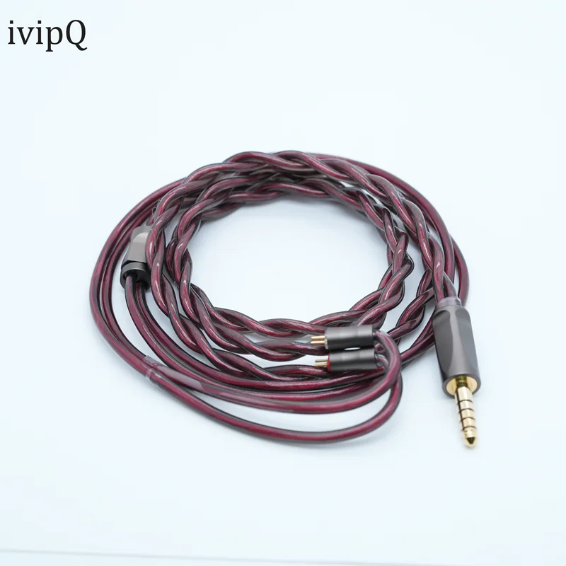 

ivipq-311 Hi-Fi In-Ear Headphone Cable with MMCX/0.78mm/QDC/Dual 3.5mm/HD650/KZ-QDC Connectors, Compatible with AKG, LCD-5,