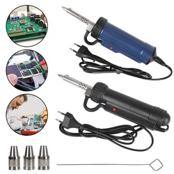 Remove Pump with 3 Suction Nozzle Electric Solder Tin Sucker ADT03 Vacuum Soldering Portable Automatic New Desoldering Machine