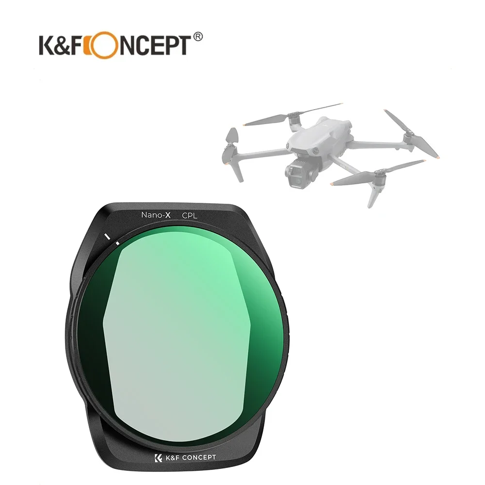 K&F Concept CPL Filter for DJI Air 3S, Polarizers Filters Compatible with Air 3s, 8K HD Water And Dust Proof Coatings Filter