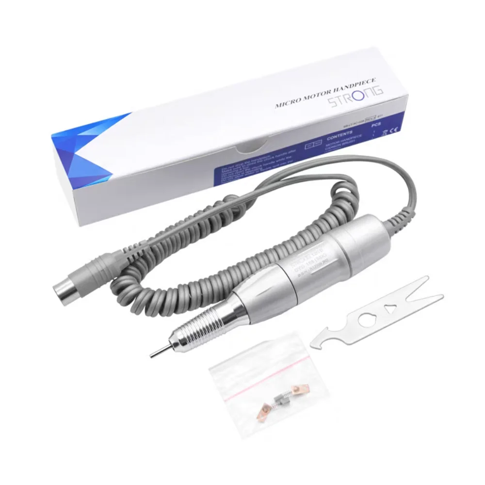 65W STRONG 207B Zestaw wierteł do paznokci 35000 obr/min mocny 120 Elektryczna rękojeść do manicure Zestaw do pedicure Narzędzie do zdobienia paznokci Pilnik do paznokci