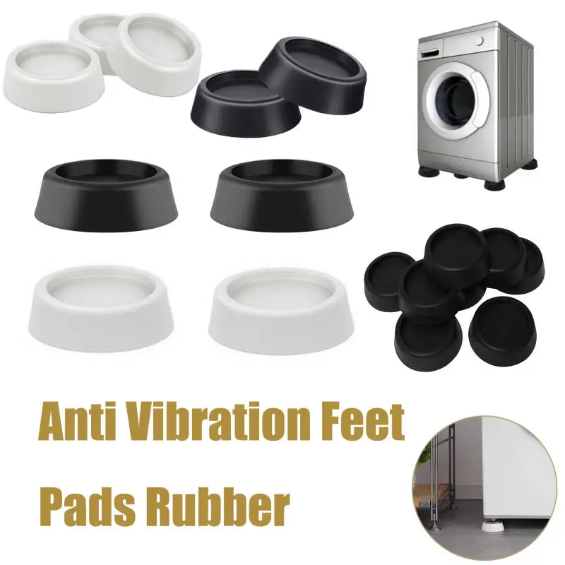 4/8Pcs Noise-reducing Furniture Anti Vibration Pads Rubber Feet for Washing Machine Universal Leg Base Mats