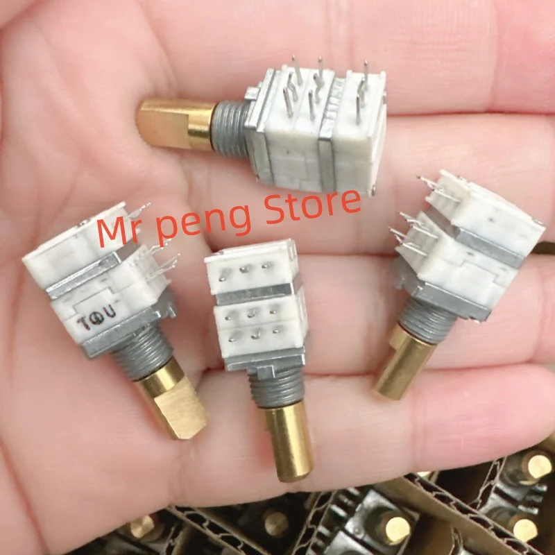 1pcs for NOBLE 09 Precision rotating 3-pair B10K for Pioneer DJM gain potentiometer B103 9 pin