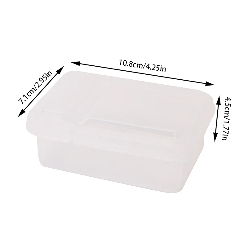 Caja de almacenamiento con tapa abatible, soporte para tarjeta, pegatina, papelería, transparente, caja de almacenamiento de película, caja de clasificación abatible