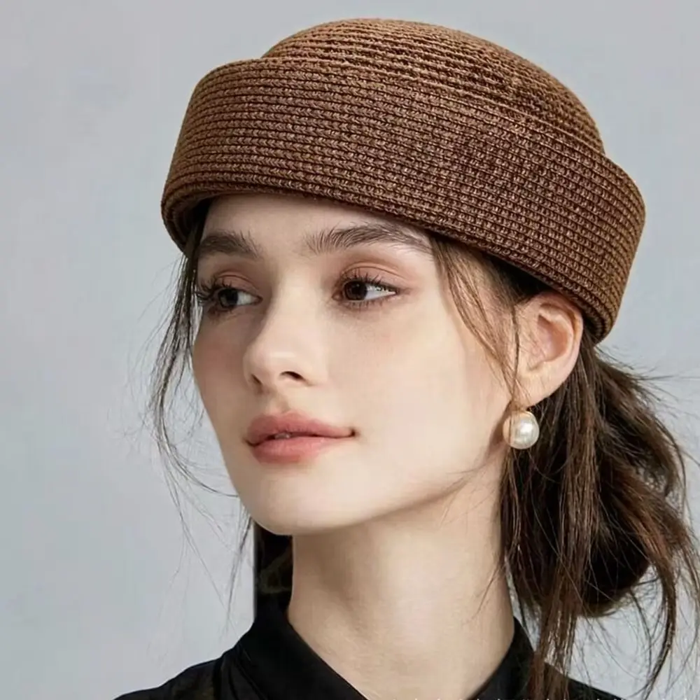 Vintage French Style Chenille Pillbox Hat Fedoras Elegant Fedora Hat Dome Teardrop Medicine Box Hat Banquet