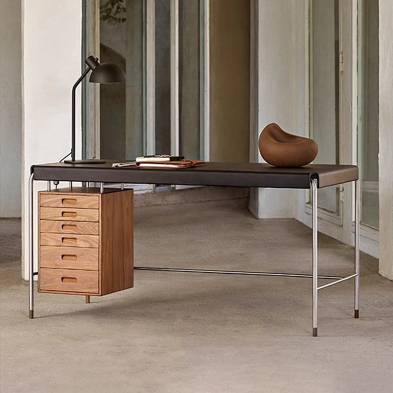 

Medieval desk CarlHansen stainless steel Bauhaus retro desk designer