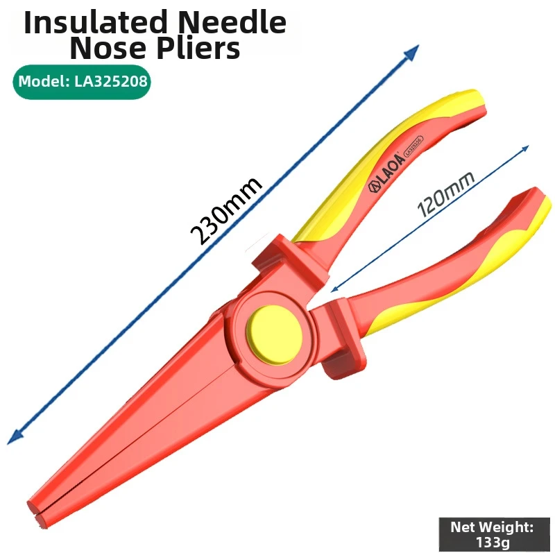 1000V Hand Tool Insulated Wire Cutter Ergonomic Non-slip Handle Extreme Temperature Resistance Precision Grip Cutting Pliers