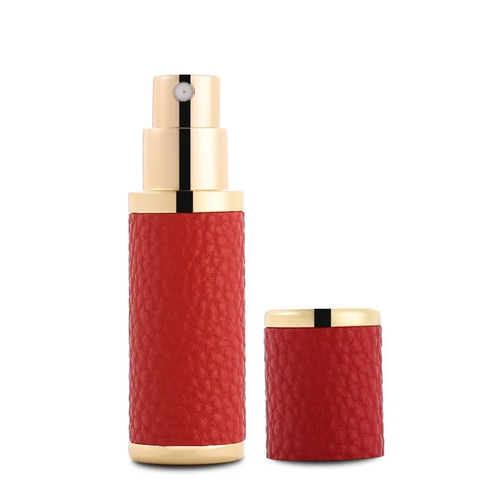 5ml Spray Atomizer Portable Leather Refillable Spray Bottle Sub-bottling Fine Mist Perfume Atomizer Travel