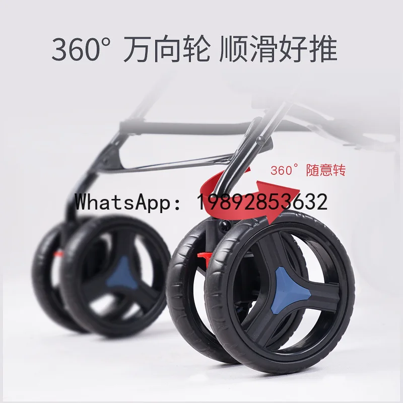 Cochecito de bebé para niños, ligero, puede sentarse y acostarse, absorción de impacto, cochecito de bebé plegable