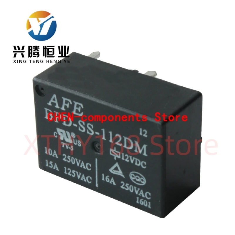 2PCS NEW AFE Relay BPD-SS-112DM BPD-SS-124DM Black 12VDC 24VDC BPD Power Relay High Sensitivity One Group Normally Open 4 Pins
