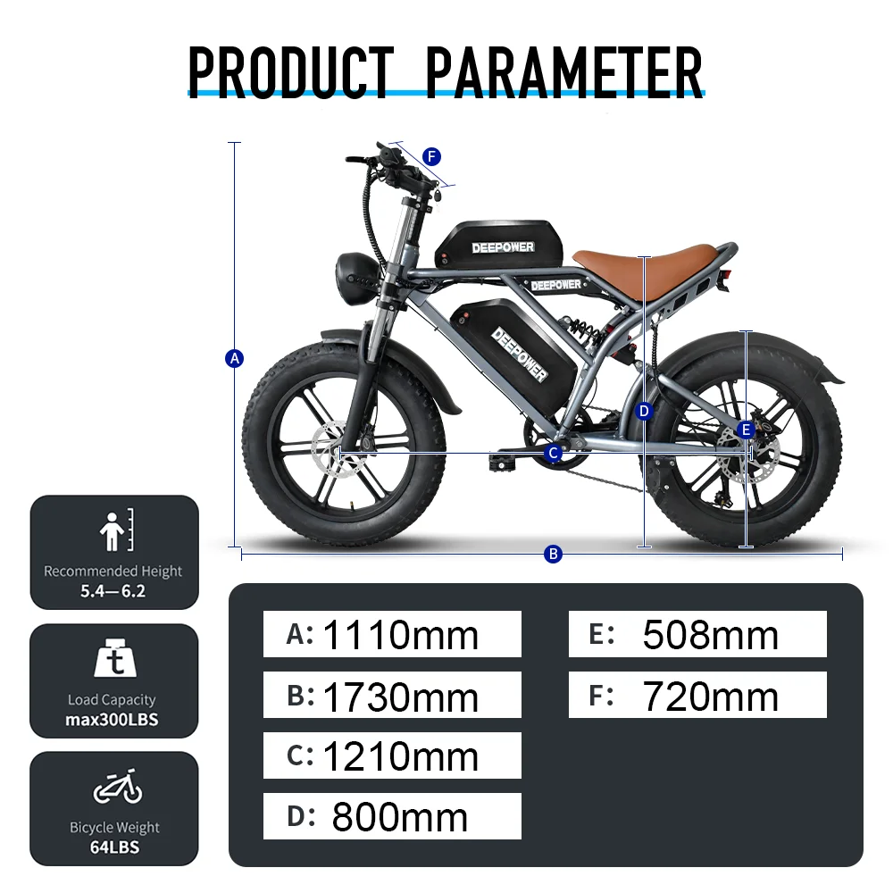 IDOTATA-S7 bici elettrica per adulti, doppia batteria, 48V, 70Ah, 20 pollici, 4.0 pneumatici grassi, E-Bike da montagna da neve, bicicletta elettrica da 2000W