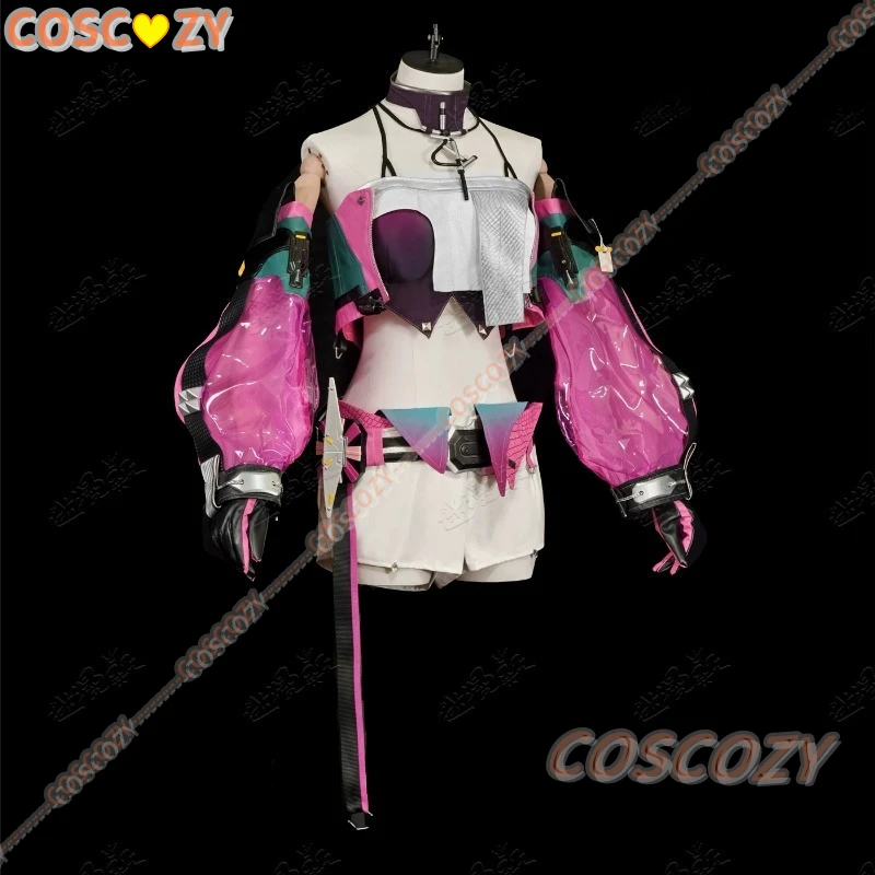 Game Arknights:Endfield Yvonne Cosplay Costume Set Wig Coat Horn Gloves Uniform For Women Girls Carnival Festival Props Full Set