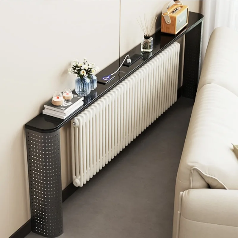Nordic radiator rack, electric sofa rear rack, wall entrance rack, ultra-narrow bed head and tail seam cabinet