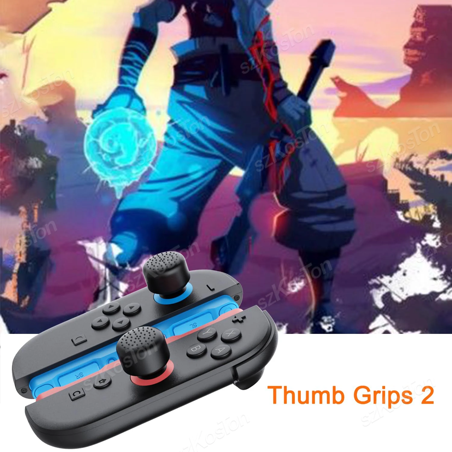 4PCS Für Schalter 2 No-Slip Silikon Daumen Griffe Kappen Joystick Abdeckung Verbesserte Spiel Grip für NS Switch2 Gaming zubehör – Detail 6