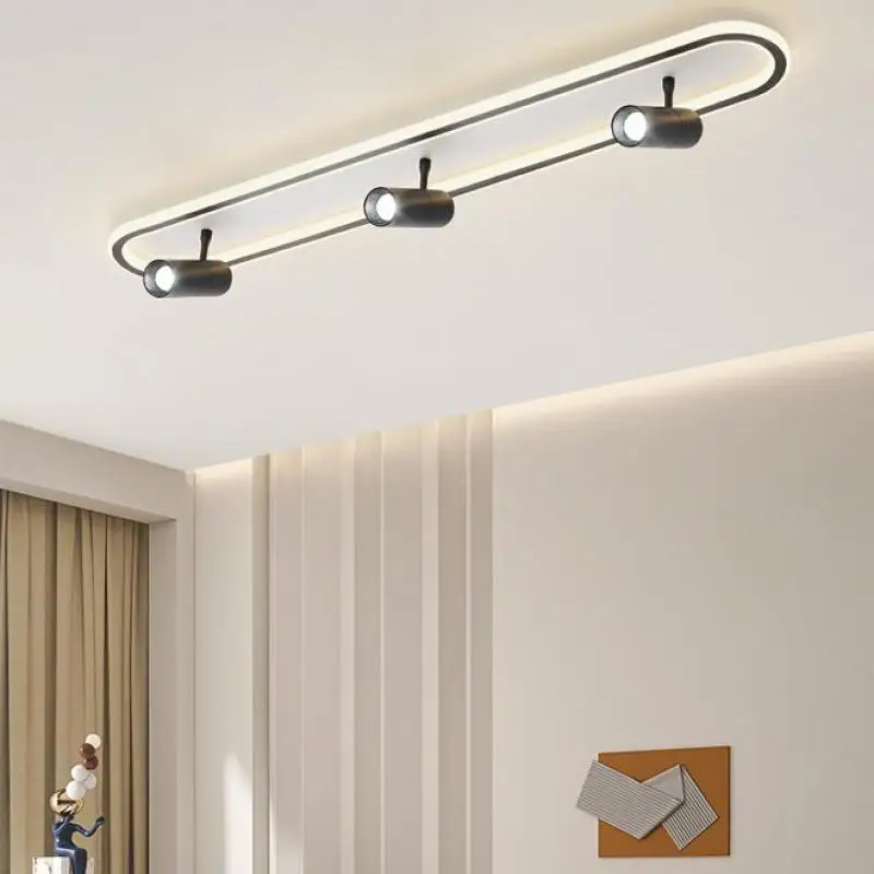 Art deco Project Showcase Led Spotlight Ceiling fixture surface mounted Track Downlight Main Lamp Modern office Ceiling Lighting