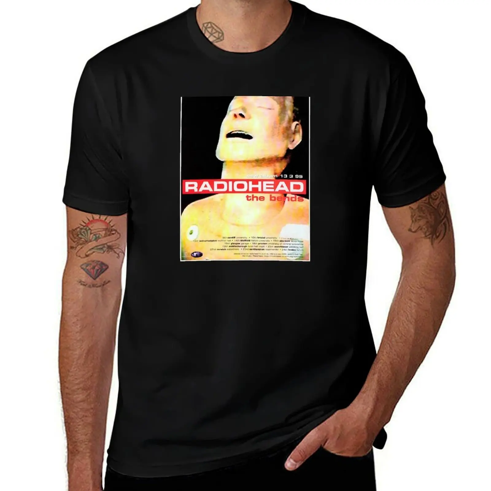 

RADIOHEAD the bends T-Shirt tees blacks topping Aesthetic clothing mens workout shirts