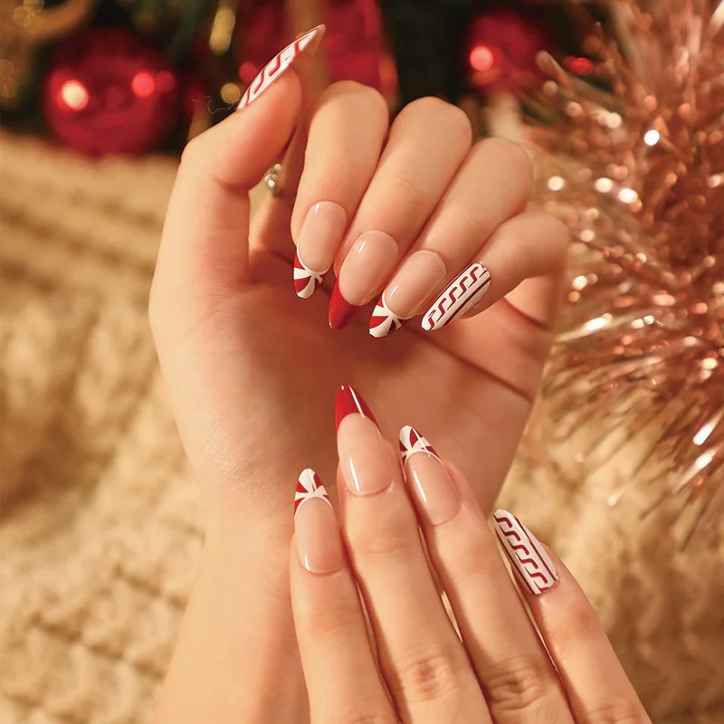 24 Stck Weihnachten Neue Lila Hasen Niedliche Kurze Knstliche Fingerngel  Schneemann Elch Muster Design Tragbare Falsche Ngel Aufdrckngel  Nagelkunst - AliExpress 66