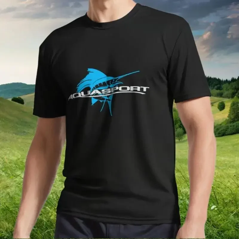 Nueva camiseta activa con logotipo de AQUASPORT BOATS, divertida camiseta americana de S a 5XL