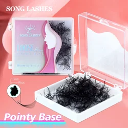 New SONG LASHES 20D 16D 14D Pointy Base Premade Fans Eyelash Extension Loose Fans Medium Stem Sharp Thin Pointy Base Lashes