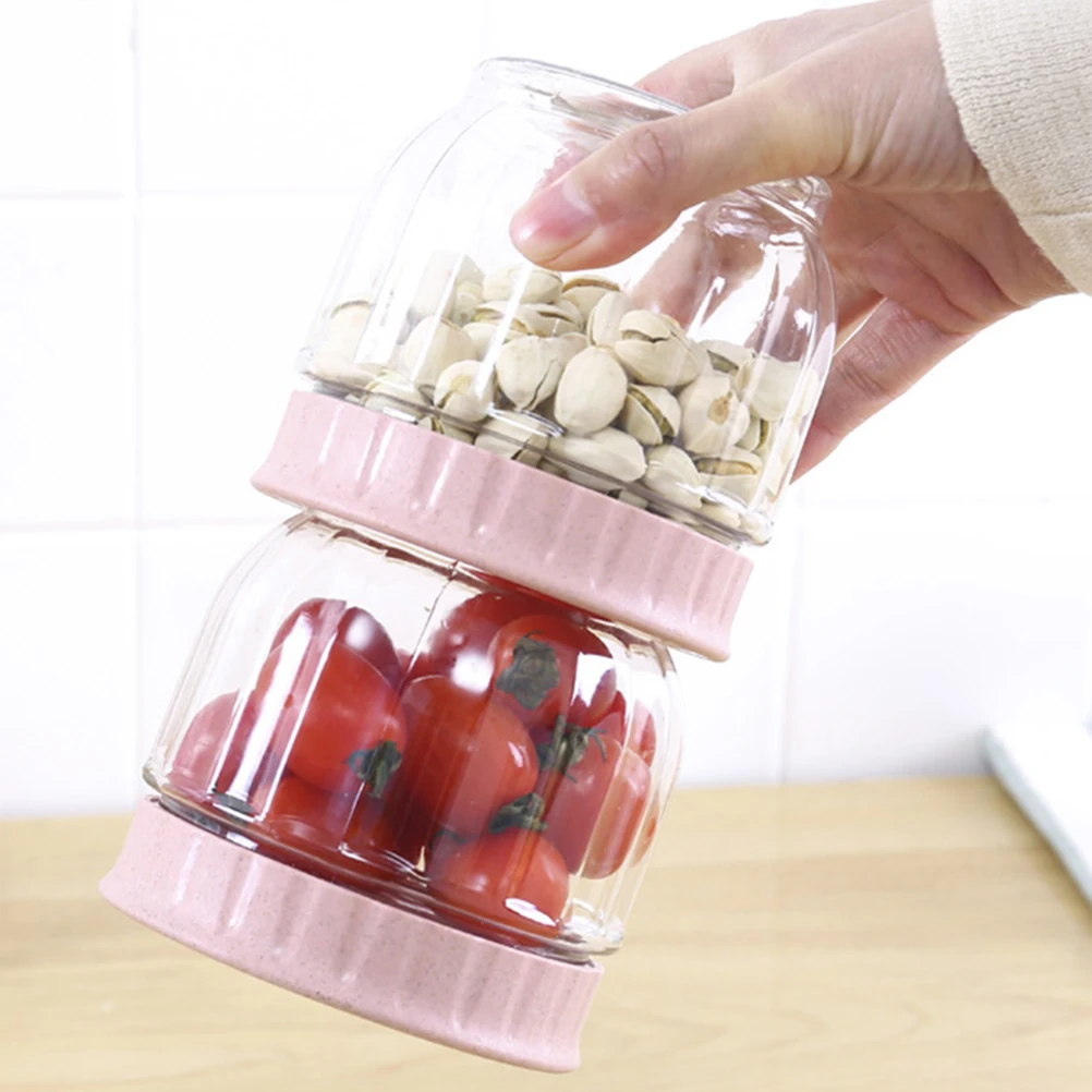 

Plastic Sealed Containers Grain Storage Tank PP Material Food ganization Transparent Design Moisture Proof Kitchen
