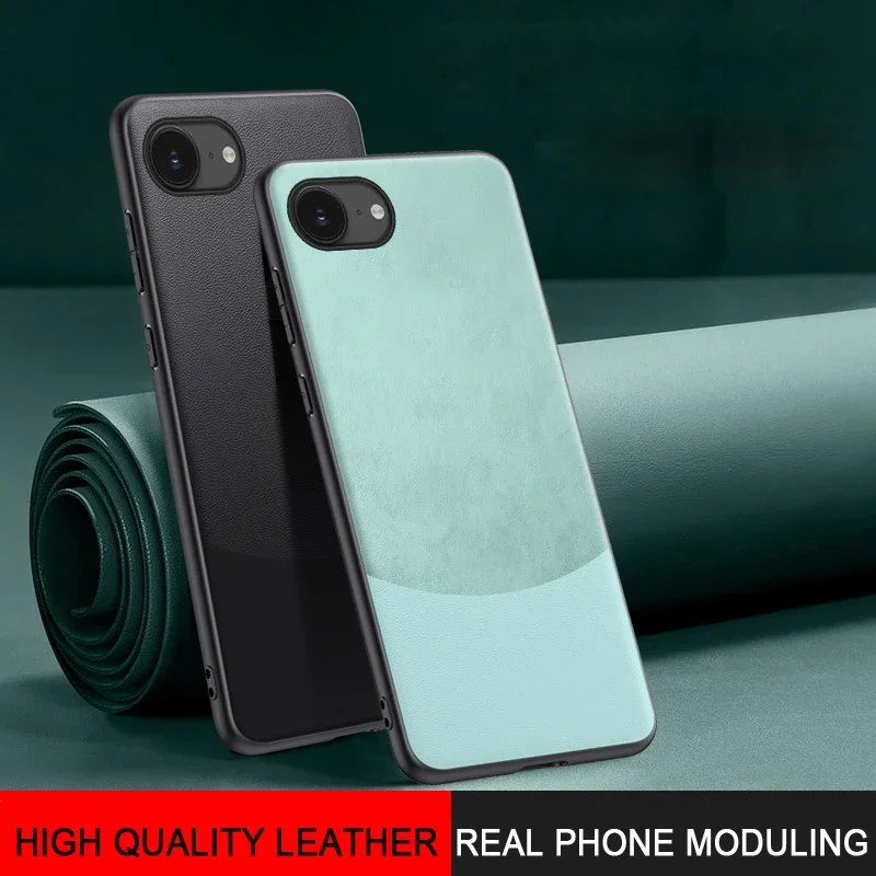 

Luxury silicone litchi lines leather phone case for iPhone 16 15 14 13 12 11 pro Max X Xs XR Max Plus soft shockproof full cover