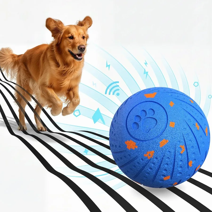

Smart Interactive Dog Balls for Medium Large Dogs with Automatic Moving Bouncing Vibrating for Enrichment Mental Stimulation An
