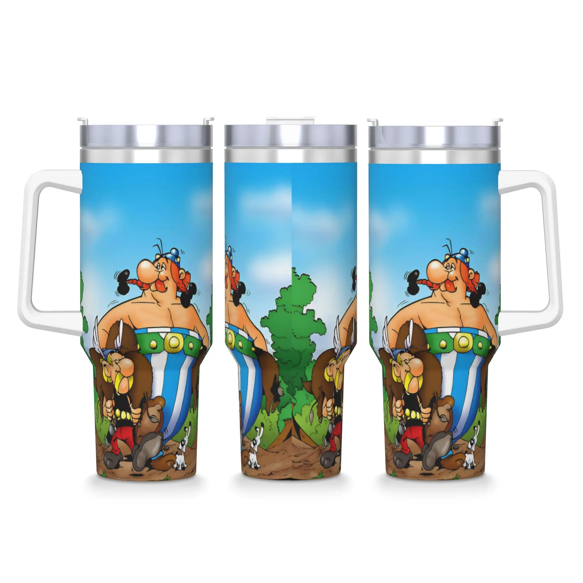 

Стакан из нержавеющей стали A-Asterix O-Obelix, кружки, чашка с соломинкой, пляжная бутылка для холодной и горячей воды, термочашки большой емкости