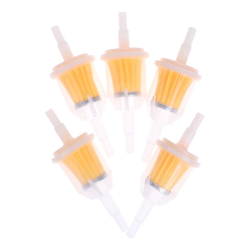 5Pcs Inline Gas/Fuel Filter 6MM-8MM 1/4