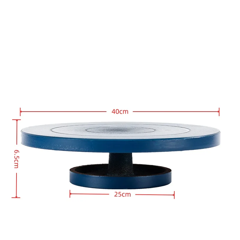 Large Size 40 cm Double Sided Cast Iron Rotating Platform for Ceramic Sculpture DIY Modeling Tools