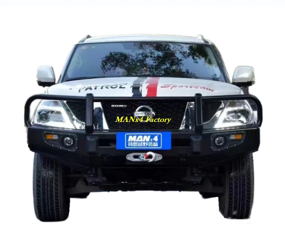 

TOP Armada Bull Bar Стальной передний бампер для Patrol шестого поколения Y62 2010-2019