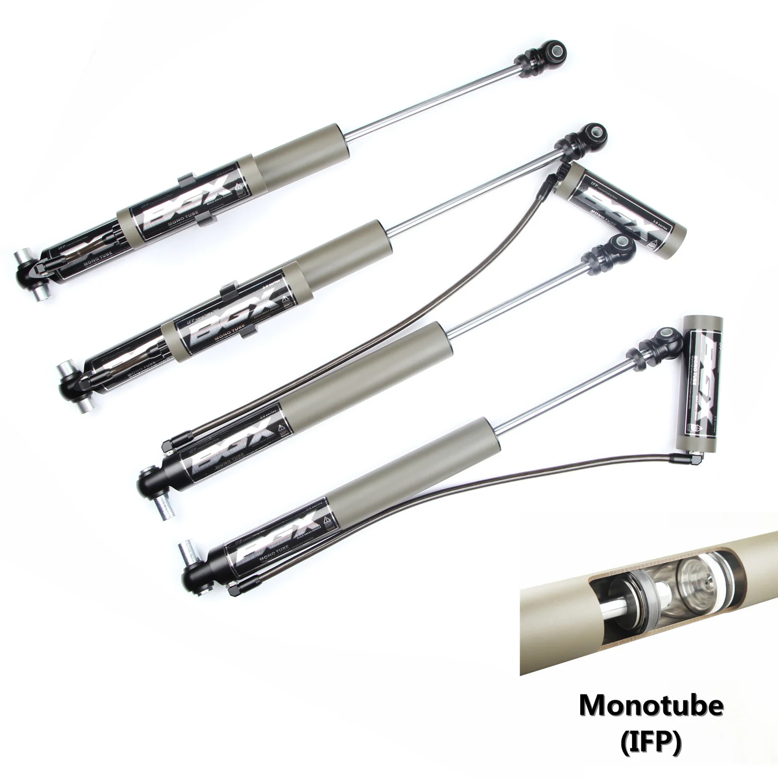 

BGX Adjustable Reservoir Front +Rear Shocks For 18-19 Jeep Wrangler JL 2-3" Lift