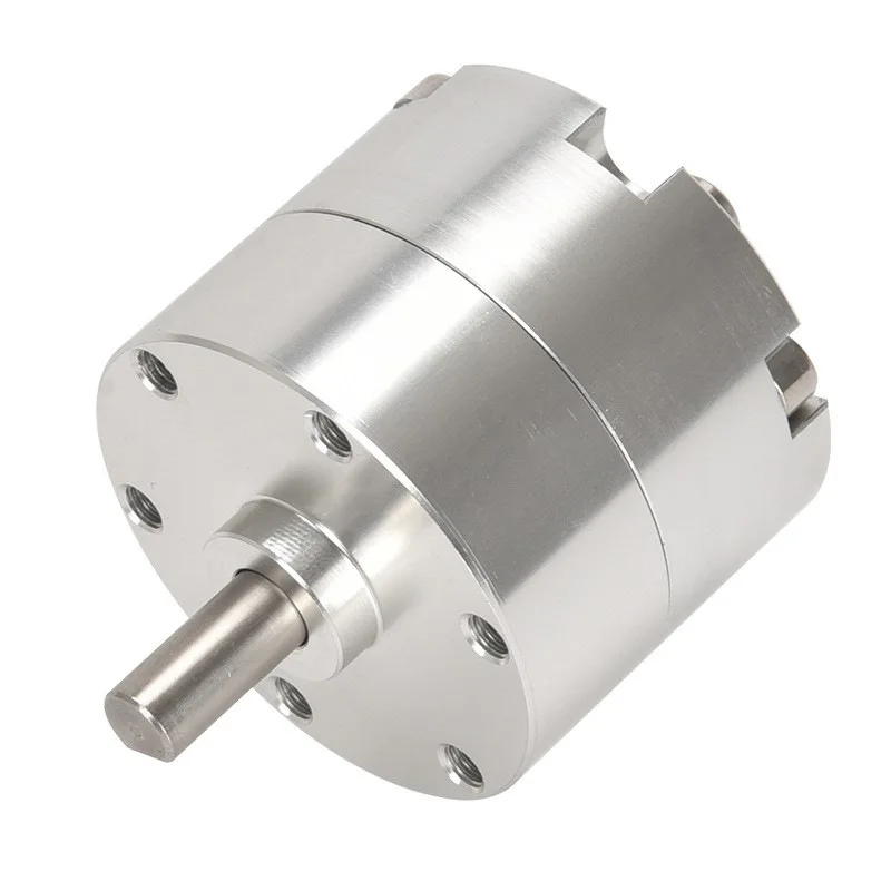 Vane rotary cylinder with angle adjustment swing cylinder