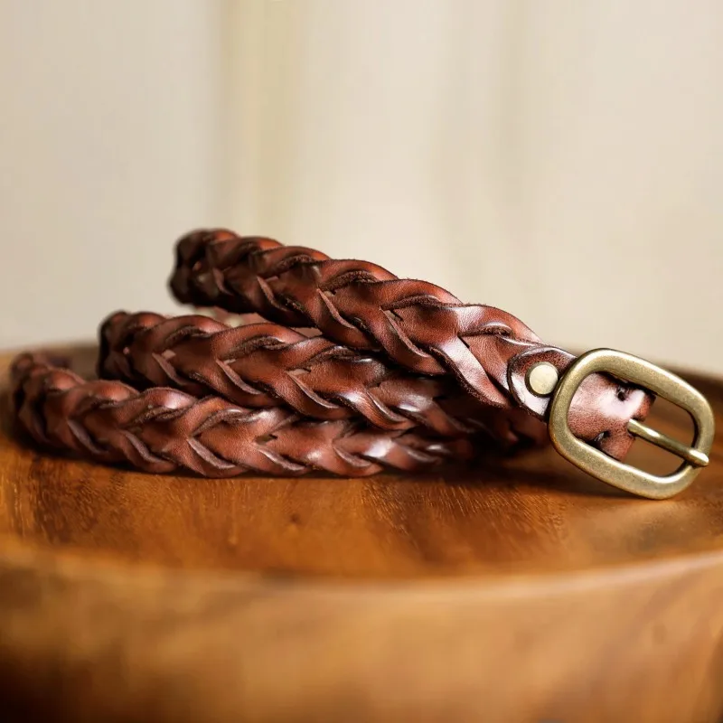 genuine-full-grain-italian-vegetable-tanned-leather-belt-23cm-thin-hand‑woven-vintage-distressed-retro-cowhide-waist-belt